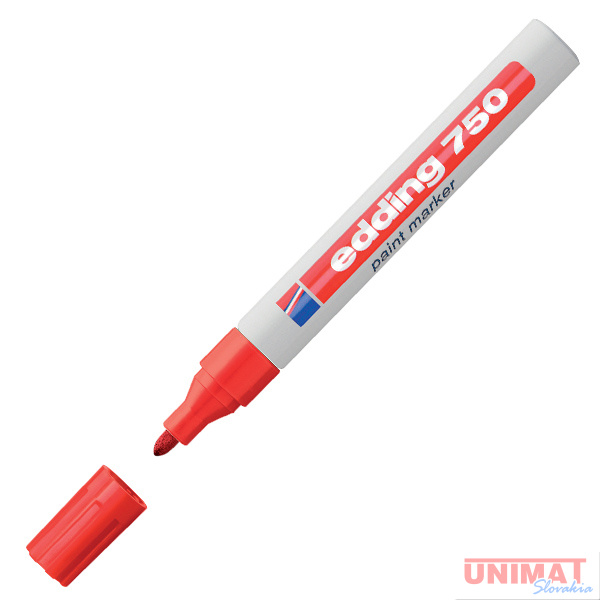 Popisovač lakový EDDING 750, červený